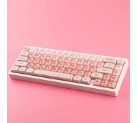 Hyekit PBT Keycaps HOA Profile Liquid Foundation Cute Keycaps 132 Keys Semi-Translucent Matte Crystalsi Keycap Set for Cherry Gateron MX Magnetic Switches Mechanical Keyboard, Green