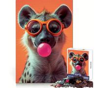 Hyena BubbleGum Jigsaw Puzzles for Adults1000 Piece Brain Teaser Precise Cut Family Pastime (50x75cm)