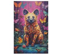 Hyena Jigsaw Puzzles 1000 Pieces for Adults Kids Woodiness Puzzle Educational Games Home Decoration （78×53cm）