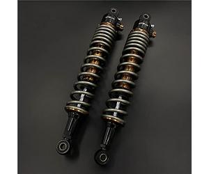 HYEPIVOT 340mm Motorcycle Shock Rear Air Shocks Absorbers Suspension Compatible with Honda Kawasaki Suzuki Yamaha ATV Go Kart Quad Scooter Retro Motorcycles Street Dirt Bike Gray