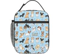 HYEPNED Colorful Giraffe Insulated Lunch Bags for Women & Kids & Girls & Adults & Ladies, Waterproof Leak-Proof Cool Bag for Work School Picnic (Pink) (Z04)