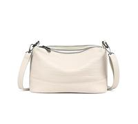 HYEPNED Crossbody Bag for Women, Genuine Leather Women's Cross body Camera Bags Handbag with Adjustable Wide Strap, Over Shoulder Bag for Ladies Girls Travel Shopping Work Daily Use (white)