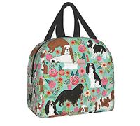 HYEPNED Cute Dog Insulated Lunch Bags for Women & Kids & Girls & Adults & Ladies, Waterproof Leak-Proof Cool Bag for Work School Picnic (Pink) (Colorful Giraffe Insulated Lunch)