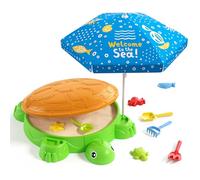 HYES Turtle Sandbox Sand Pit with Lid