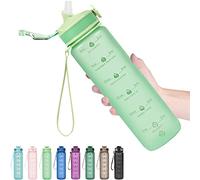 Hyeta 32oz Water Bottles with Straw - Stay Motivated and Hydrated with Convenient Times to Drink Markings, Durable, Leak-proof