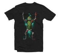 HYEWOI Electro Im A Pickle Rick T-Shirt Unisex & Kids - Cartoon, Funny BlackXL