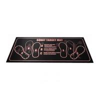 HYFAN Space Saving Squat Mat - 31.5" x 14" Multi-Function Training Mat with Foot Alignment Guides for Apartments, Small Gyms and Travel Fitness (Pink)