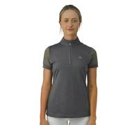 HyFASHION Womens Maddie Mesh Sleeved Show Shirt - Grey - XS - Grey