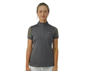 HyFASHION Womens Maddie Mesh Sleeved Show Shirt - Grey - XS - Grey