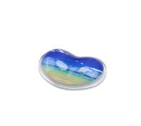 HYFEUOKF 1PC Silicone Wavy Comfort Gel Computer Mouse Hand Wrist Rests Support Cushion Pad Fashion Heart-shaped Wrist Pad Hand Pillow(Color9)