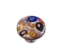 HYFEUOKF 2Pcs Frosted Glass Handles, Multi-Colored Stained Drawer, Cabinet, Home Decoration Accessories(Color6)