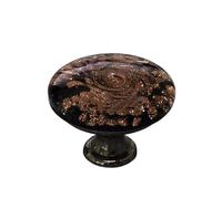 HYFEUOKF 2Pcs Frosted Glass Handles, Multi-Colored Stained Drawer, Cabinet, Home Decoration Accessories(Color7)