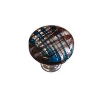 HYFEUOKF 2Pcs Frosted Glass Handles, Multi-Colored Stained Drawer, Cabinet, Home Decoration Accessories(Color4)