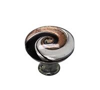 HYFEUOKF 2Pcs Frosted Glass Handles, Multi-Colored Stained Drawer, Cabinet, Home Decoration Accessories(Color1)
