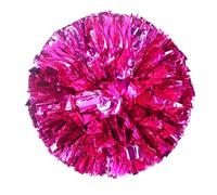 HYFEUOKF Cheerleader Poms Metallic Sport Dance Party Club Decorator Tools Plastic Double Hole Handle 1Pc(Color 4)