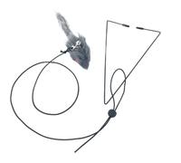 HYFEUOKF Interactive Cat Toy Cats Mouse Toys Hanging Door Retractable Plaything Funny Self-hey Kitten Scratch Rope Pet Products(Color1)