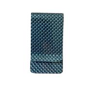 HYFEUOKF Moisture-Proof Business Card Holder Striped Wallet Carbon Fiber Colored Cash(Blue)