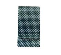 HYFEUOKF Moisture-Proof Business Card Holder Striped Wallet Carbon Fiber Colored Cash(White)