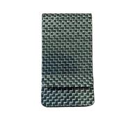 HYFEUOKF Moisture-Proof Business Card Holder Striped Wallet Carbon Fiber Colored Cash(Yellow)