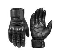 HYFEUOKF Motorcycle Gloves Winter Waterproof Leather Gloves for Men Thermal Warm Inner Touch Screen Motorbike Mountain Bike Bike Riding Gloves(Black,XXL)
