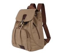 HYFEUOKF School Bag High Capacity Backpacks Women's Outdoor Travel Canvas Bag Retro Trendy School Backpack for College Fashion Students For School(Khaki)