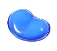 HYFEUOKF Silicone Heart-shaped Computer Mouse Wrist Pad 3D Wavy Comfort Gel Computer Mouse Hand Wrist Rests Support Cushion Pad 601B(Blue)