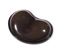 HYFEUOKF Silicone Heart-shaped Computer Mouse Wrist Pad 3D Wavy Comfort Gel Computer Mouse Hand Wrist Rests Support Cushion Pad 601B(Black)