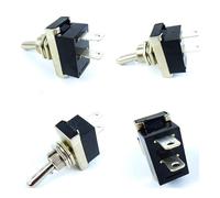 Hyfive 12V Toggle Mini Switch Metal On/Off Car Dash Lights Flick Switch 1 Unit