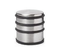 Hyfive Door Stopper Heavy Duty Stainless Steel Round Solid Door Wedge Stop Rubber Base Single Door Stop