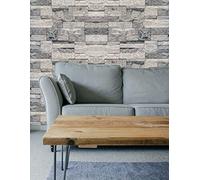 Hyfive Modern Brick Wall 3D Wall Poster Natural Design, Wallpaper Home Decor for Bedroom, Living Room, Hall, Kids Room, Play Room