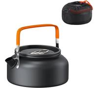 HYFZXWX Aluminium Camping Kettle,Lightweight Portable Teapot,Quick Heating Outdoor Tea Kettle for Hiking,Camping,Hunting,Picnic,Easy to Clean Stove Top Use Loose/A/1.2l