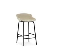 Hyg Bar Stool H65 Black Black Steel/Main Line Flax MLF20