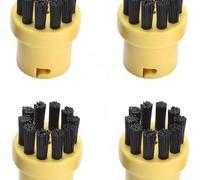 HYGAWQXXC Replacement Cleaning Brushes for Karcher SC1 SC2 SC3 SC4 SC5 SC7 CTK10 Steam Cleaners, Cleaning Brush Round Nozzle Accessories(4 PCS Yellow)
