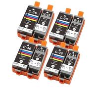 HYGBLIKF Ink cartridge PGI-35 PGI35 CLI-36 CLI36 compatible pgi35 cli36 for PIXMA IP100 iP110 IP100B TR150 printer(4SET)
