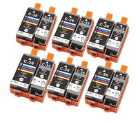 HYGBLIKF Ink cartridge PGI-35 PGI35 CLI-36 CLI36 compatible pgi35 cli36 for PIXMA IP100 iP110 IP100B TR150 printer(6SET)