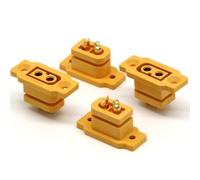 HYGBLIKF XT60E-F DC500V 30A-60A Female Plug Brass Nickel Plated Connector Power Battery Connection Adapter Accessories(10pcs XT60E-F)