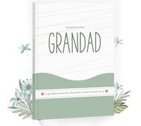 Hyggartn Grandfather, I Want to Hear Your Story: A Grandad Journal To Share His Life and His Stories, And Special Memories - Meaningful Gift for Grandfather Birthday Christmas (White Green)