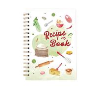 Hyggartn Recipe Book to Write in Your Own Recipes - Blank Recipe Books to Collect and Organise - Personalised Journal for 60 Recipes - A5 Spiral Bound - Cooking Gifts for Family & Cooking Lover
