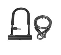 Hygge Bike Lock 20mm Anti-Theft U-Lock Shackle, 4 Feet Heavy Duty Steel Cable Bicycle Lock and 2 High Security Keys for Bicycle, Electric Bike and Mountain Bike