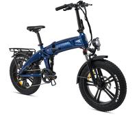 Hygge Bikes Sorø 2026 - Folding Fat Tyre E-Bike 48V 14.5Ah - Royal Blue - Royal Blue - L172/W22/H117 cm - Foldabale & compact E-bike