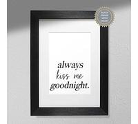 Hygge Creations Always Kiss Me Goodnight. - A3 Print Only