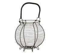 Premier Housewares 0507110 Egg Basket, Iron Wire, Gold, H33 x W21 x D31cm