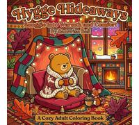 Hygge Hideaways: A Cute and Cozy Adult Coloring Book with Kawaii Animals: Snuggle into Warmth and Comfort with 70 Cute, Relaxing Illustrations