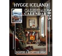 Hygge Iceland Calendar 2025: Enjoy Over a Year of Serene Nordic Aesthetics and Warmth, Ideal for Comprehensive Planning in a Large Size