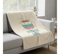 Hygge Life Heat Transfer for T-Shirts, DTF Ready to Press, Washable Iron-On Decal with Coffee Mug Design, 7x7 Inch, for Women Men Clothing Hats Bags DIY Crafts