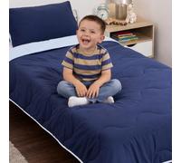 Hygge Sheets® Kids Coverless Duvet - Reversible - Super soft microfiber - Toddler Beds - 4.5 Tog - Blue