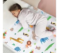 Hygge Sheets® Potty Training Bed Pads | 100% Waterproof | Bed Wetting Sheets for Single and Toddler Beds | Non Slip, Easy to Change at Night | Includes Free Children's E-Book | UK Brand | Safari