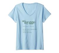 Hygge Time for Men Women. Enjoying Simple Things V-Neck T-Shirt