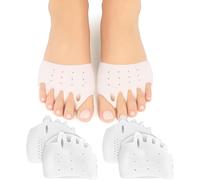 Hyggear Silicone Toe Separators-2025 New Hygear Toe Separators for Overlapping Toes Foot Corrector, Soft and Breathable Toe Separators for Men and Women (White)