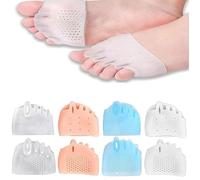 Hyggear Silicone Toe Separators for Women, 2/4 Pairs Hyggear Silicone Toe Separator, Breathable Soft Foot Corrector, Reusable for Men & Women (4pcs)